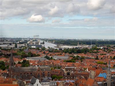 Blick nach Zeebrügge